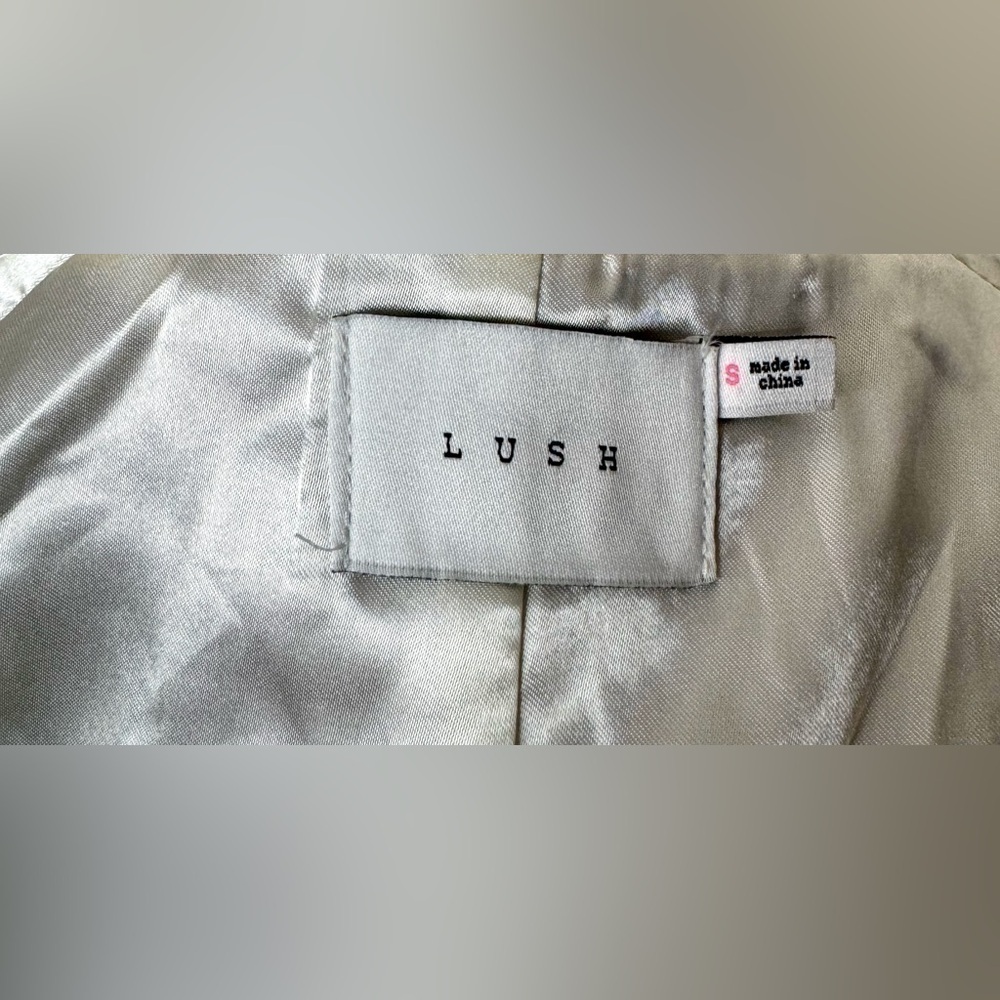 Lush Brand Women’s Unstructured Oversized Coat Small Overcoat Straight Academia - Picture 4 of 4